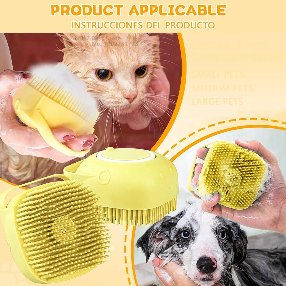 Gentle Pet Bath Brush